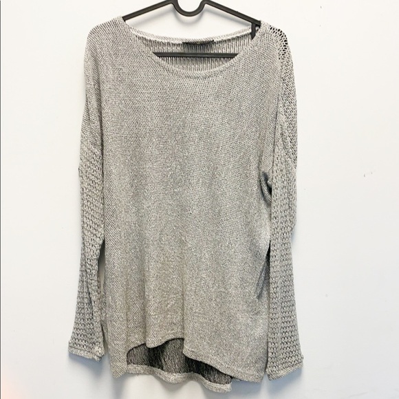 Generation Love silver metallic long sleeve top - Picture 1 of 4